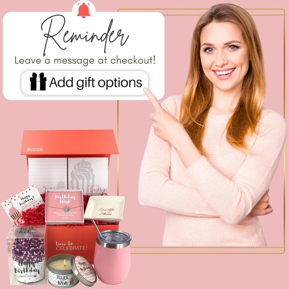 Elegant Birthday Gift Box for Women - Unique Basket Set with 6 Thoughtful Gifts - Picture 8 of 9